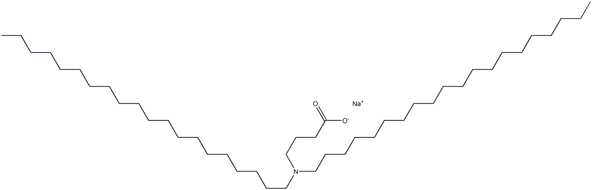 4-(Diicosylamino)butyric acid sodium salt Struktur