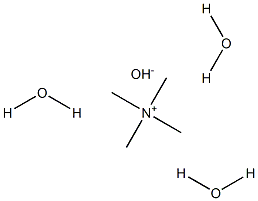 Tetramethylammonium hydroxide trihydrate Struktur