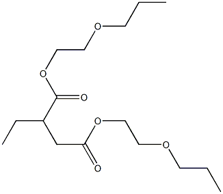 Ethylsuccinic acid bis(2-propoxyethyl) ester Struktur