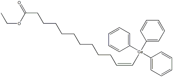 (Z)-12-(Triphenylgermyl)-11-dodecenoic acid ethyl ester Struktur