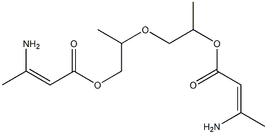 Bis[(Z)-3-amino-2-butenoic acid](2-methyl-3-oxahexane-1,5-diyl) ester Struktur