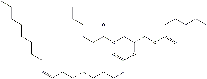 1-O,3-O-Dicaproyl-2-O-oleoylglycerol Struktur