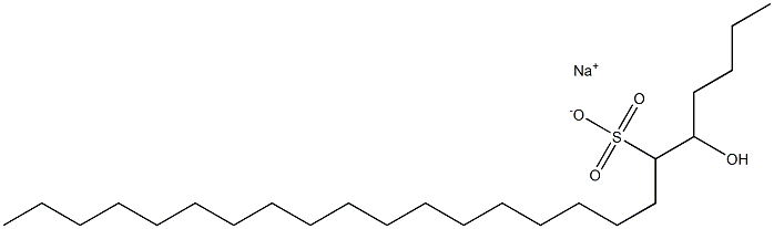 5-Hydroxytetracosane-6-sulfonic acid sodium salt Struktur