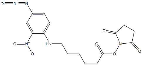 6-(2-Nitro-4-azidoanilino)hexanoic acid 2,5-dioxopyrrolidine-1-yl ester Struktur