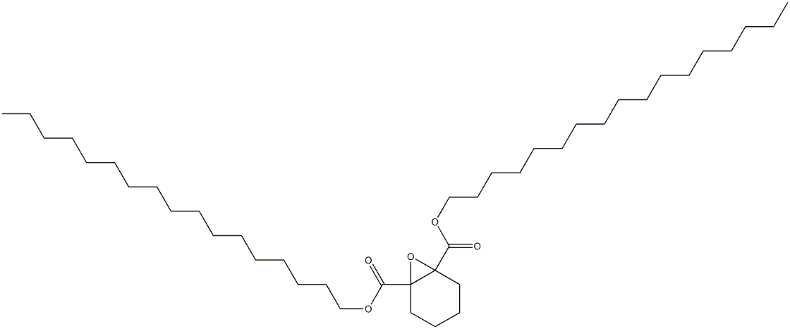 7-Oxabicyclo[4.1.0]heptane-1,6-dicarboxylic acid diheptadecyl ester Struktur