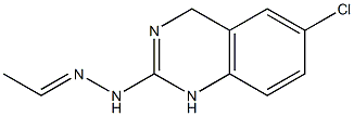 Acetaldehyde [[6-chloro-1,4-dihydroquinazolin]-2-yl]hydrazone Struktur