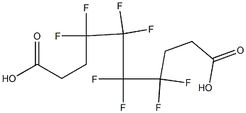 4,4,5,5,6,6,7,7-Octafluorodecanedioic acid Struktur