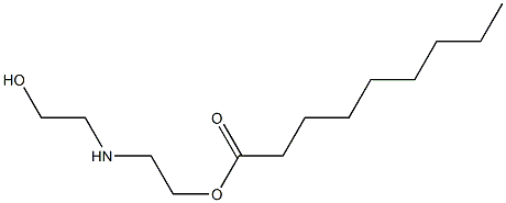 Nonanoic acid 2-[(2-hydroxyethyl)amino]ethyl ester Struktur