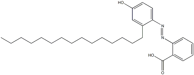 2-(4-Hydroxy-2-pentadecylphenylazo)benzoic acid Struktur