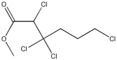 2,3,3,6-Tetrachlorohexanoic acid methyl ester Struktur