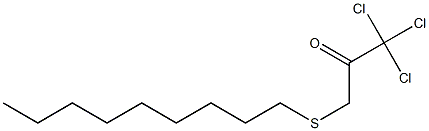 1,1,1-Trichloro-3-(nonylthio)propan-2-one Struktur