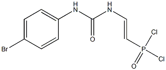 [2-[3-(4-Bromophenyl)ureido]vinyl]dichlorophosphine oxide Struktur