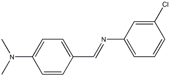 N-[4-(Dimethylamino)benzylidene]-3-chloroaniline Struktur