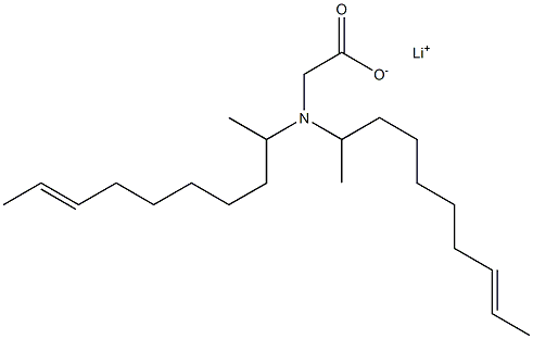 N,N-Di(8-decen-2-yl)aminoacetic acid lithium salt Struktur