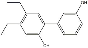 4,5-Diethyl-1,1'-biphenyl-2,3'-diol Struktur