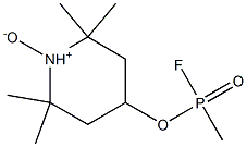 Methylfluoridophosphonic acid [(2,2,6,6-tetramethylpiperidine 1-oxide)-4-yl] ester Struktur