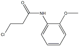 N-(2-Methoxyphenyl)-3-chloropropionamide Struktur