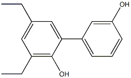 3,5-Diethyl-1,1'-biphenyl-2,3'-diol Struktur