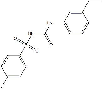 1-(3-Ethylphenyl)-3-(4-methylphenylsulfonyl)urea Struktur