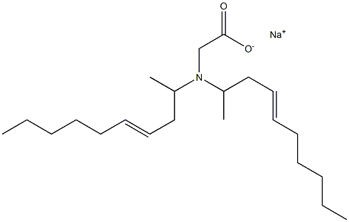 N,N-Di(4-decen-2-yl)aminoacetic acid sodium salt Struktur