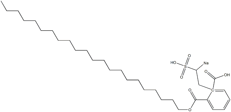 Phthalic acid 1-docosyl 2-(2-sodiosulfoethyl) ester Struktur