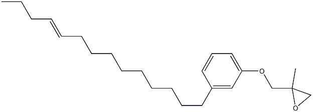 3-(10-Tetradecenyl)phenyl 2-methylglycidyl ether Struktur