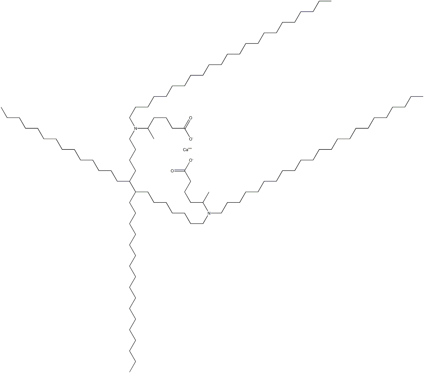 Bis[5-(ditricosylamino)hexanoic acid]calcium salt Struktur