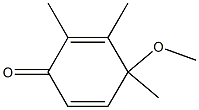 4-Methoxy-2,3,4-trimethyl-2,5-cyclohexadien-1-one Struktur