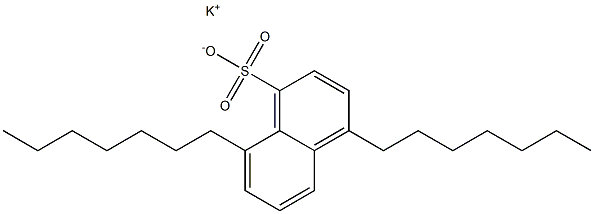 4,8-Diheptyl-1-naphthalenesulfonic acid potassium salt Struktur