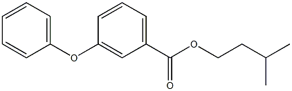 m-Phenoxybenzoic acid isopentyl ester Struktur