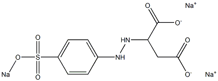 2-[2-[p-(Sodiooxysulfonyl)phenyl]hydrazino]succinic acid disodium salt Struktur