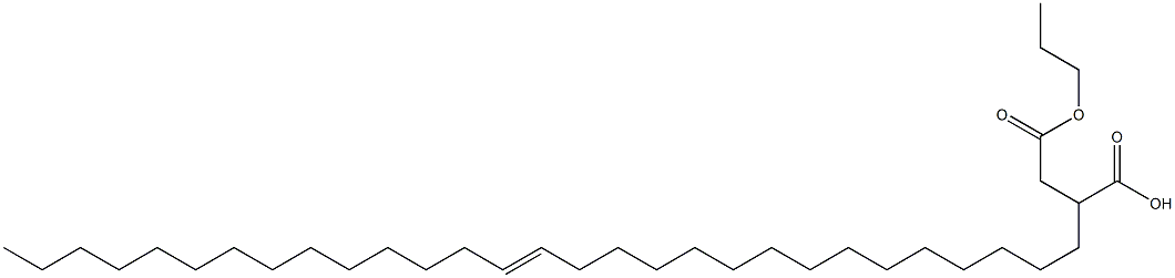 2-(15-Nonacosenyl)succinic acid 1-hydrogen 4-propyl ester Struktur