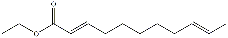 2,9-Undecadienoic acid ethyl ester Struktur