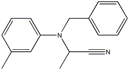 2-[(3-Methylphenyl)benzylamino]propanenitrile Struktur