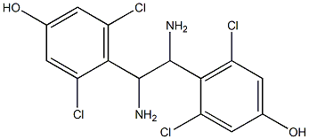 1,2-Bis(2,6-dichloro-4-hydroxyphenyl)ethylenediamine Struktur