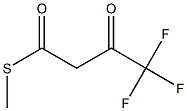 3-Oxo-4,4,4-trifluorobutanethioic acid S-methyl ester Struktur