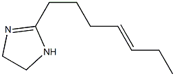 2-(4-Heptenyl)-1-imidazoline Struktur