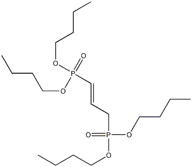 1,3-Bis(dibutoxyphosphinyl)-1-propene Struktur