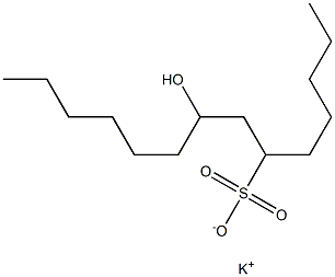 8-Hydroxytetradecane-6-sulfonic acid potassium salt Struktur