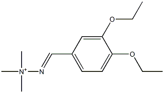 2-(3,4-Diethoxybenzylidene)-1,1,1-trimethylhydrazinium Struktur