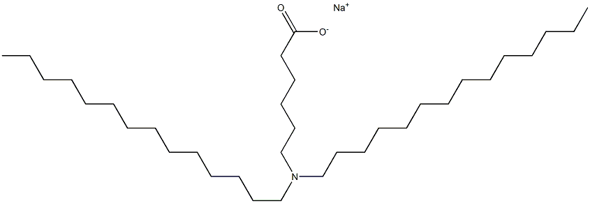 6-(Ditetradecylamino)hexanoic acid sodium salt Struktur