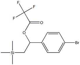 Trifluoroacetic acid [1-(4-bromophenyl)-2-(trimethylsilyl)ethyl] ester Struktur