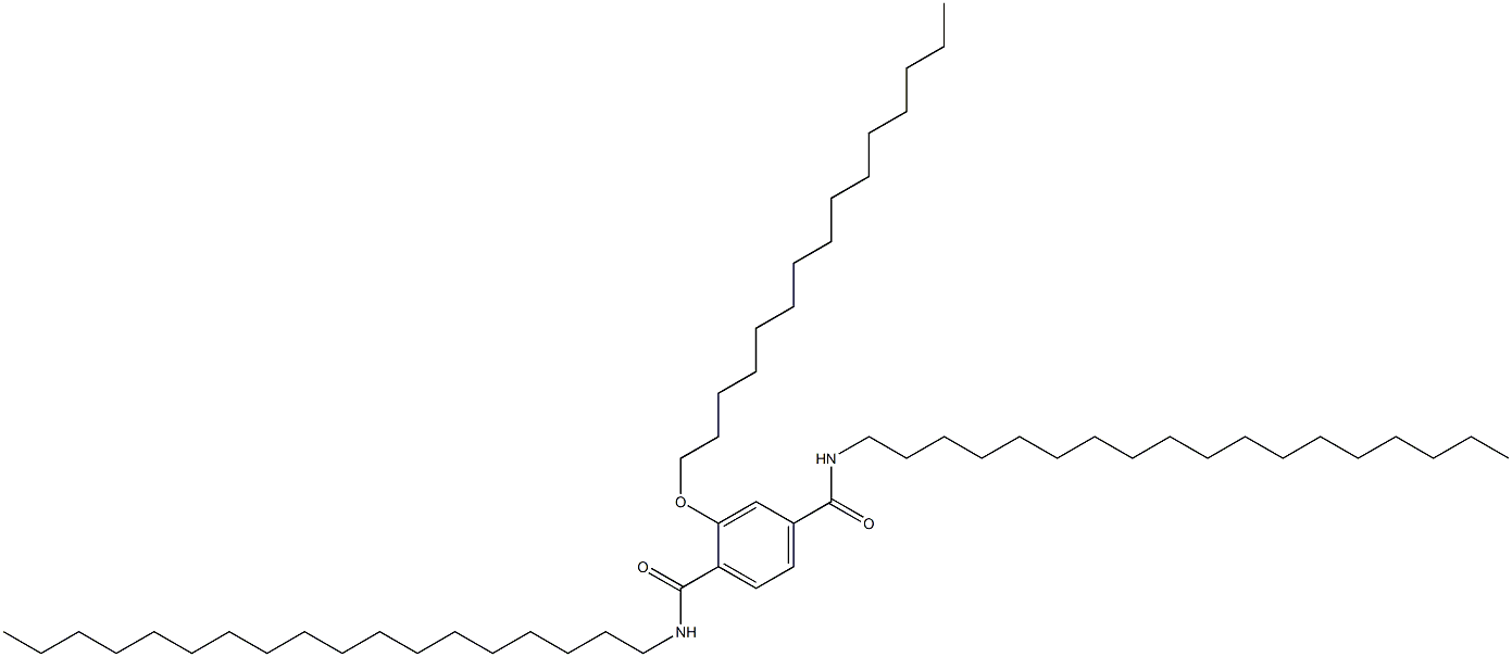 2-(Pentadecyloxy)-N,N'-dioctadecylterephthalamide Struktur