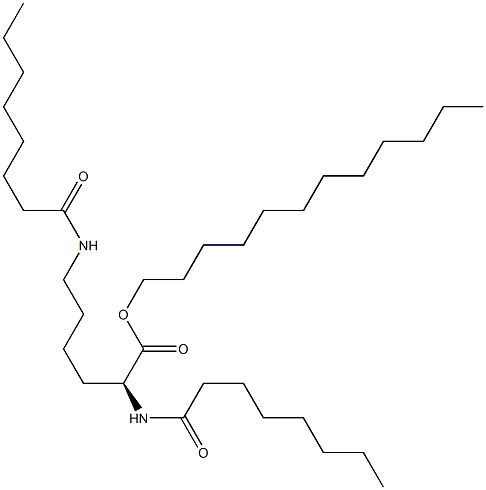 N2,N6-Dioctanoyl-L-lysine dodecyl ester Struktur