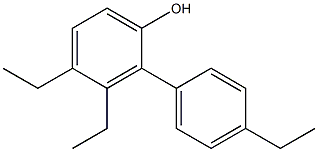 3,4-Diethyl-2-(4-ethylphenyl)phenol Struktur