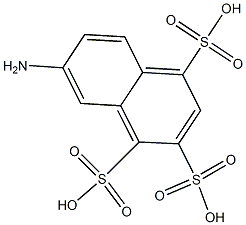 7-Amino-1,2,4-naphthalenetrisulfonic acid Struktur