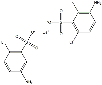 Bis(3-amino-6-chloro-2-methylbenzenesulfonic acid)calcium salt Struktur