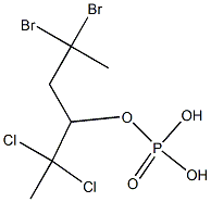 Phosphoric acid hydrogen (2,2-dibromopropyl)(2,2-dichloropropyl) ester Struktur