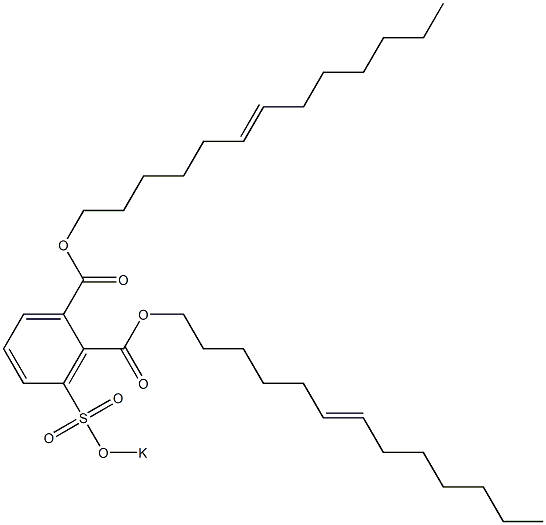 3-(Potassiosulfo)phthalic acid di(6-tridecenyl) ester Struktur