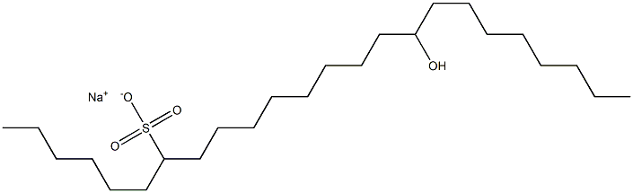 16-Hydroxytetracosane-7-sulfonic acid sodium salt Struktur